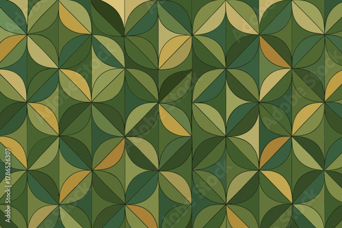 Decorative repeating background tiles geometric formation leaf illustration vector mosaic subtle