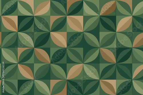 Vector abstract layered leaf subtle pattern grid shading illustration tone mosaic