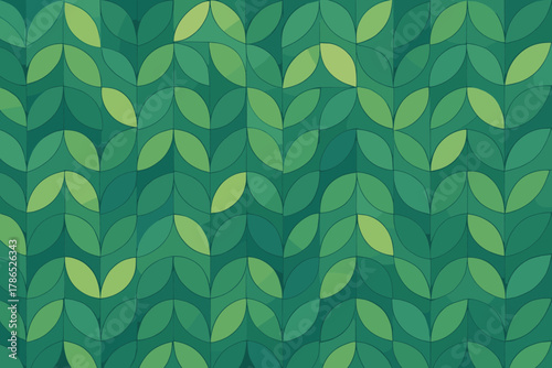 Leaf overlapping design art small vector mosaic illustration luminous tiles gradients