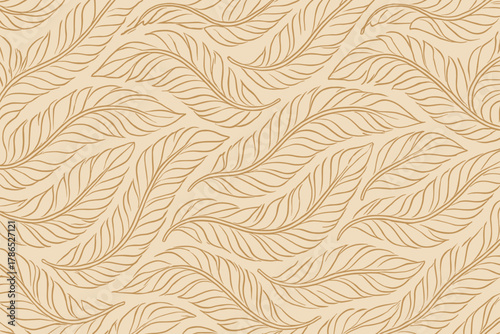 Illustration rows transitions natural forming pattern featherband featuring vector stylized feather design