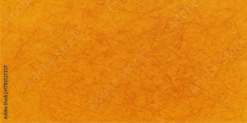 Aged orange leather texture background with a vintage parchment pattern and rough surface