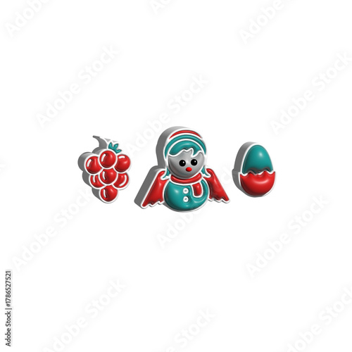 Christmas 3d icon illustration
