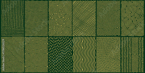 Nature Tribal Inspired Seamless Pattern Set