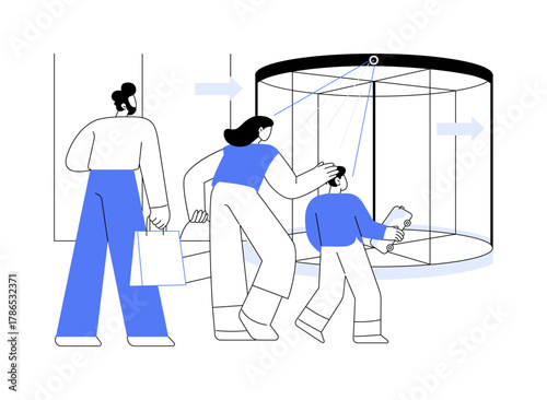 Motion sensor isolated cartoon vector illustrations.