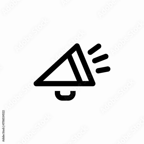 marketing campaign megaphone icon sign vector