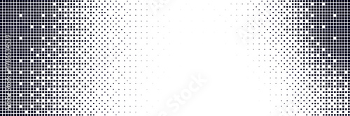 Vintage black grunge texture with half tone noise and gritty grain. Bitmap dot pattern background.	