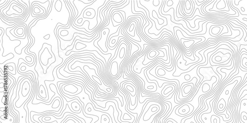 White wave paper curved reliefs abstract background, Abstract topographic contours map background,  topography line map. Vintage outdoors style. World map Template. Stock vector