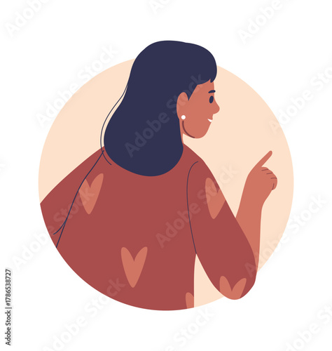 Woman teacher at work frame