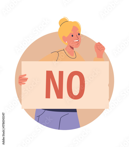 Woman banner no answer choice