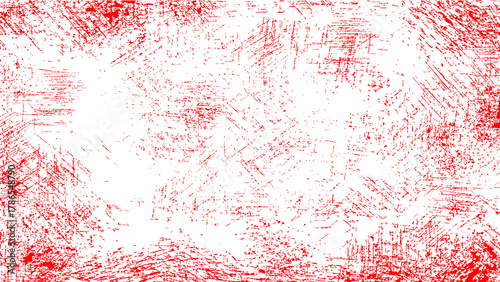 A Distressed Red Grunge Texture on Transparent Background. Perfect for Posters, Social Media Content, or Vintage-Inspired Designs.