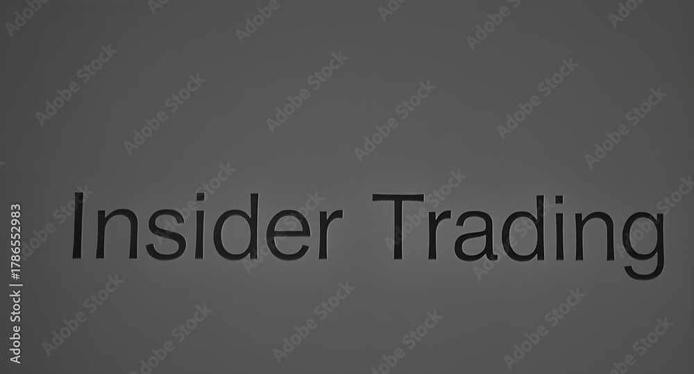 Fototapeta premium Uncovering the secrets of insider trading, a crucial concept in financial markets and economic news.