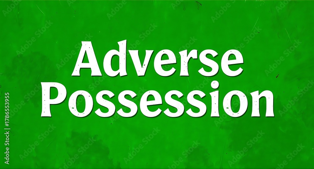 Fototapeta premium Unlock legal insights into challenging property disputes with adverse possession terminology