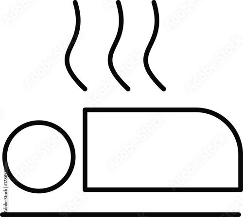 Hot stone massage icon