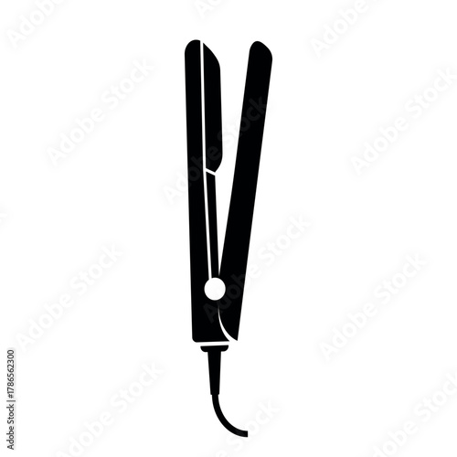 Hair straightener silhouette