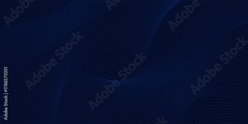 Premium background design with diagonal dark blue line pattern. Vector horizontal template for digital lux business banner, contemporary formal invitation, luxury voucher, prestigious gift certificate