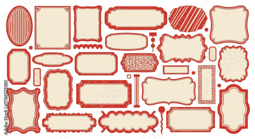 A collection of ornate frame in different shapes and designs are laid out against a neutral background, capturing the essence of elegance and classic decoration.