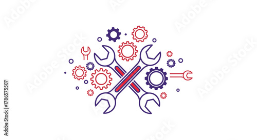 Crafting innovative solutions with precision tools and strategic gears for business success and technical expertise in engineering