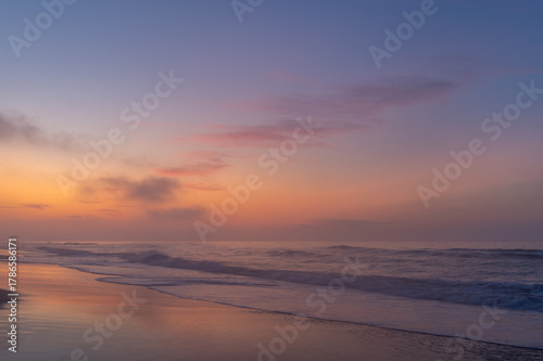 Seaside before the Sunrise with Colorful Sky