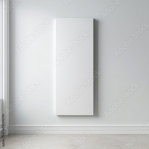 Wallpaper Mural Minimalist Interior Design Featuring a Large Blank Vertical Panel in a Bright and Spacious Room with Natural Light Torontodigital.ca