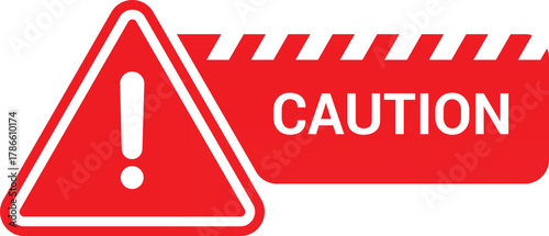 General warning sign with exclamation mark. Caution sign transparent vector