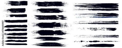 Set of brushes vector eps10