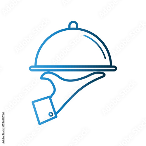 Hand tray icon design template