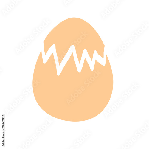 Crack egg vector