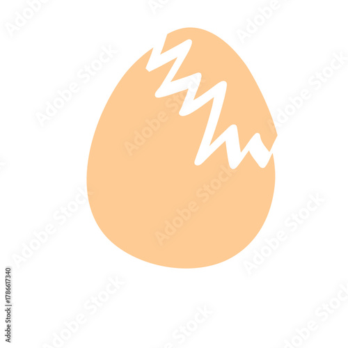 Crack egg vector