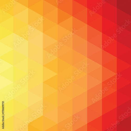 yellow red abstract triangular background polygonal style. eps 10