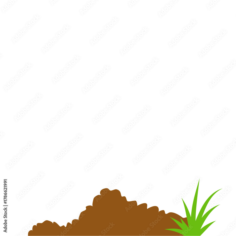 Obraz premium Ground plant compost