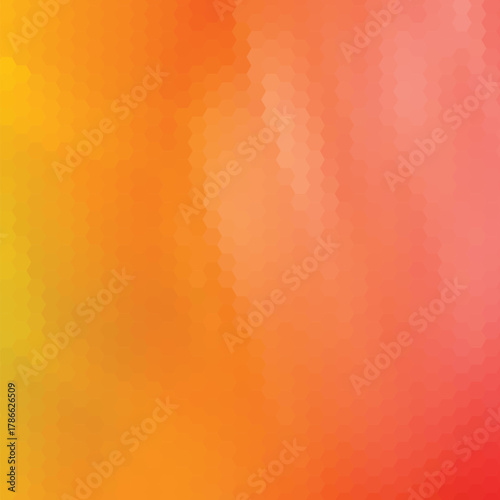 yellow and orange hexagon background. polygonal style. eps 10