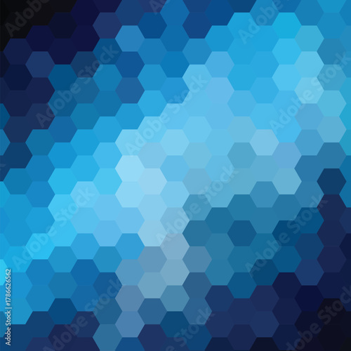 blue abstract vector background. hexagonal geometric design. eps 10