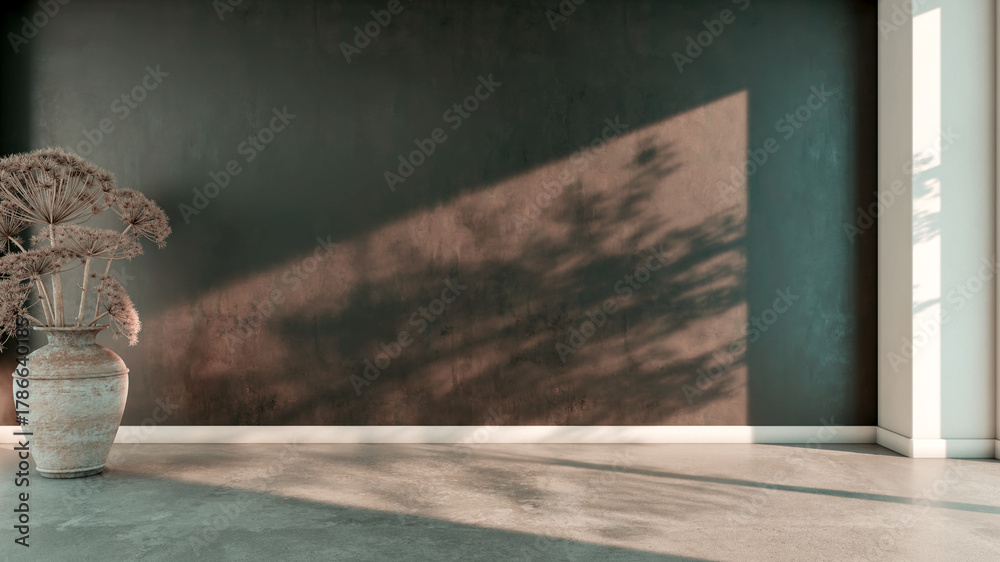 Fototapeta premium Large luxury modern bright interiors Living room mockup illustration 3D rendering image