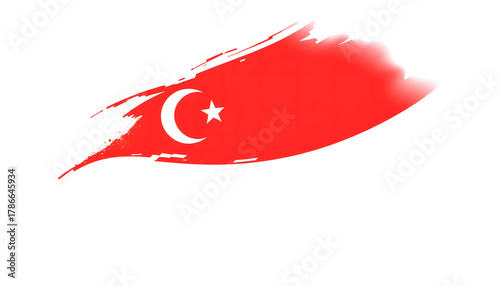 abstract decoration flag of turkiye