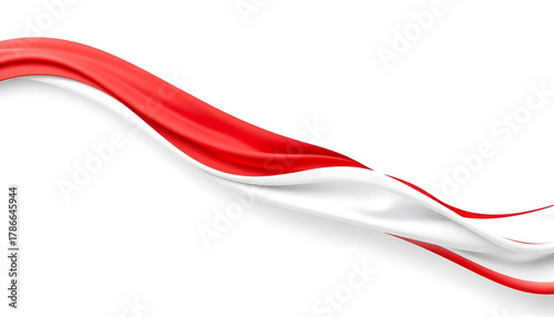 abstract decoration flag of indonesia