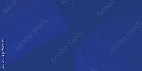 Abstract blue background with glowing geometric lines. Modern blue gradient square shape design. Futuristic technology concept. Suit for brochure, corporate, website, poster, banner, cover modern