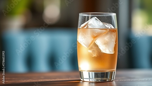 torrontes. Glass of chilled Torrontes wine with condensation on a wooden surface, soft bokeh background. bar promotions, beverage menus, designed for product packaging and bar promotions.