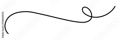 Φωτογραφία PNG Elegant black curved line illustration on transparent background