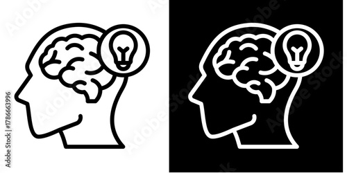 Thought Leadership  Icon Set White Mix Style Collection
