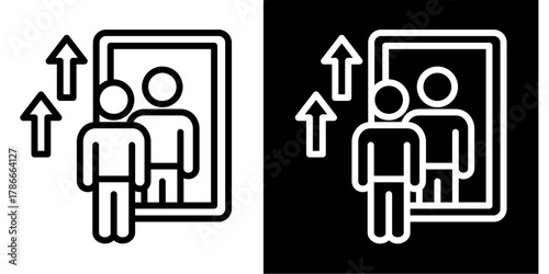 Self Reflection  Icon Set White Mix Style Collection
