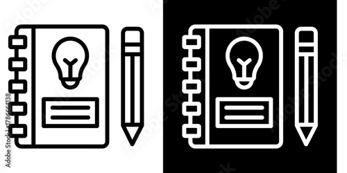 Learning Journal  Icon Set White Mix Style Collection
