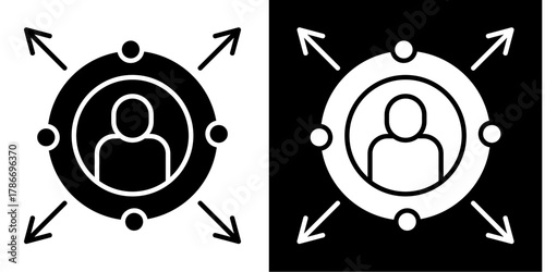 Network Expansion   Icon Set White Style Collection