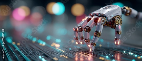 Harnessing innovation: the future of robotic automation engineering. Digital transformation. Expert engineer optimizes robotic automation with precision. Human robot. Human technology.