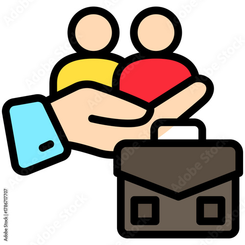 Humility Mini Illustration Icon. Use For Modern Concept, Print, Ui, Ux Kit, Web And App Development. Vector Related To Business Finance, Management And More