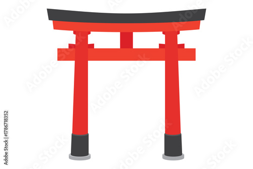 鳥居　イラスト素材
