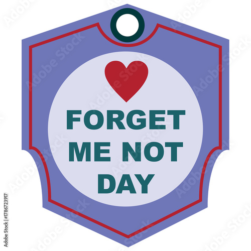Forget Me Not Day label