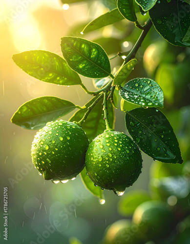 lemon tree with leaves