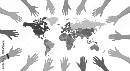 Hands Around the World: Global Unity and Cooperation.