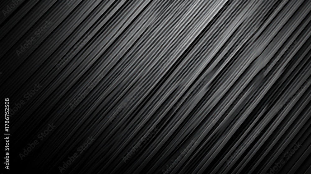 Fototapeta premium Abstract diagonal lines. Dark grey background. Possible use for wallpaper design