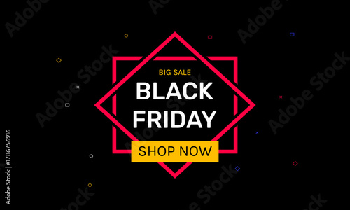 black friday flat design vector